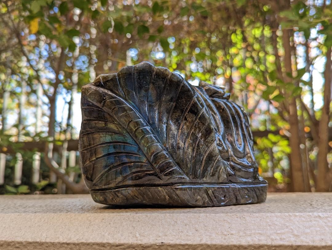 【期間限定特価】【商売運上昇】天然石ラブラドライト 大富豪クベラ神