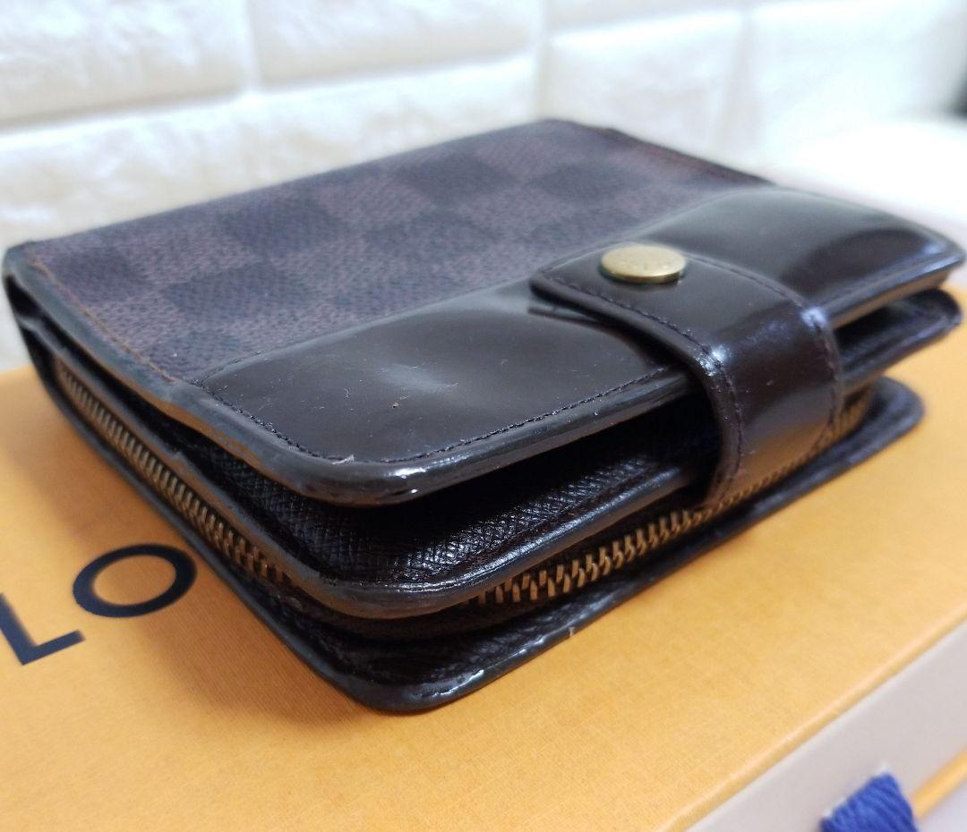 【ラオ】LOUIS VUITTON ダミエ エベヌ コンパクトジップ 二つ