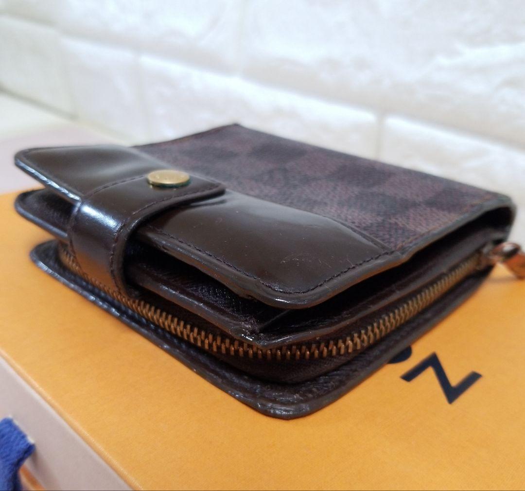 【ラオ】LOUIS VUITTON ダミエ エベヌ コンパクトジップ 二つ