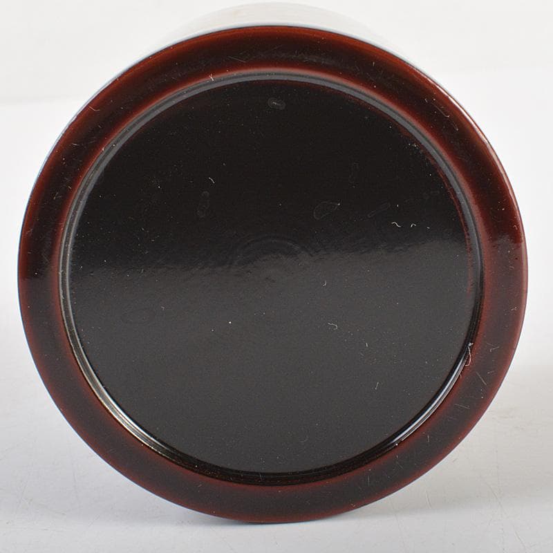 茶道具　塗師　千穂造　井伊大老好　撫子に鵜飼蒔絵　金林寺棗　共箱　V　6452