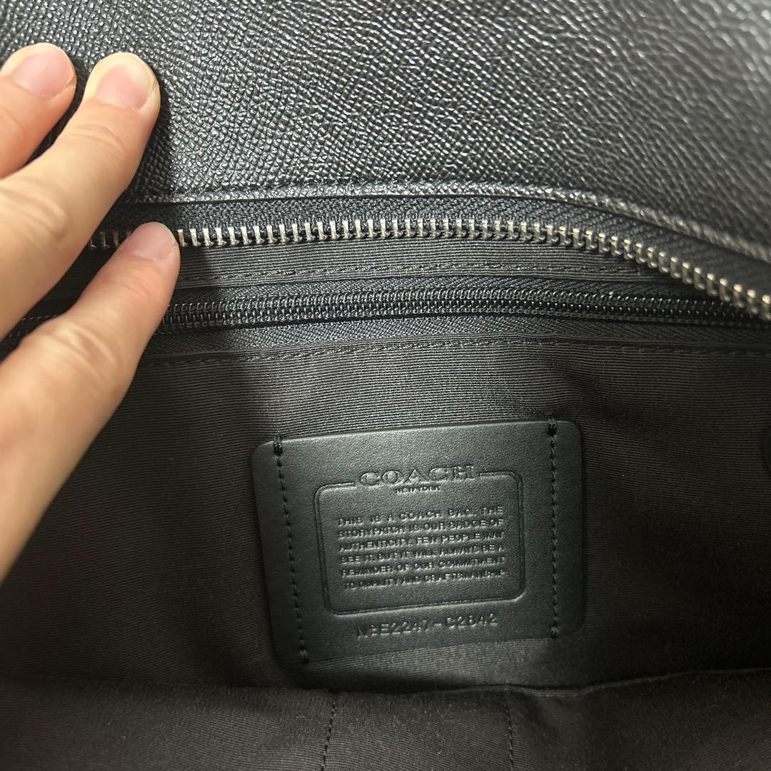 COACH ブラック ビジネスバッグ