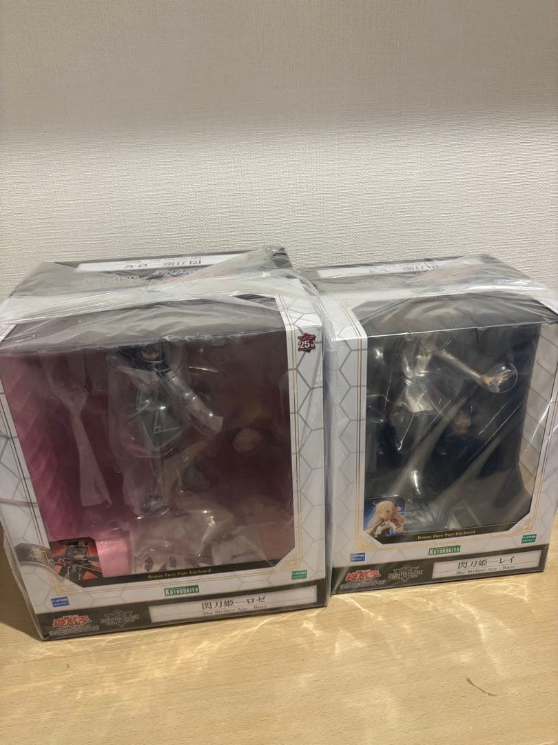 コトブキヤ　遊戯王　閃刀姫レイ&ロゼ　フィギュア　未開封　コトブキヤショップ限定