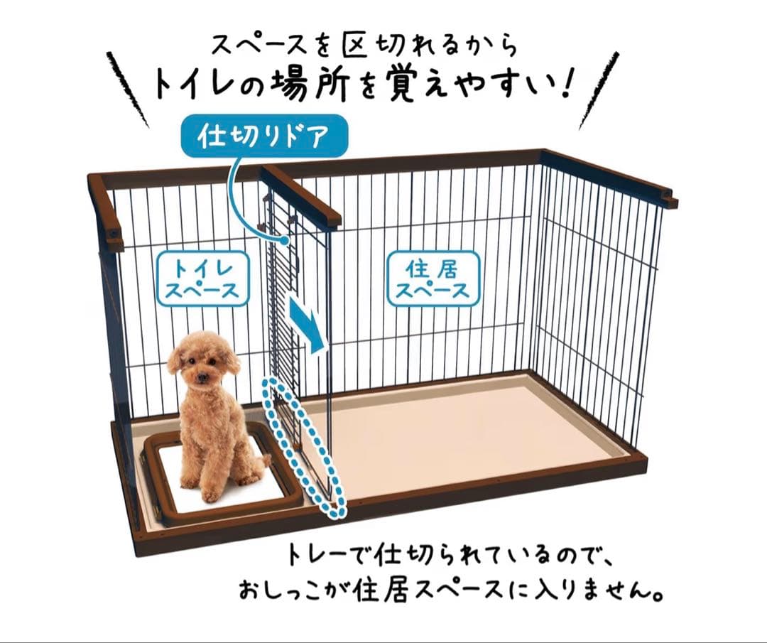 ✖️うんちゃんさん専用:ペティオ犬用ドッグサークル スライドドア付き 124cm