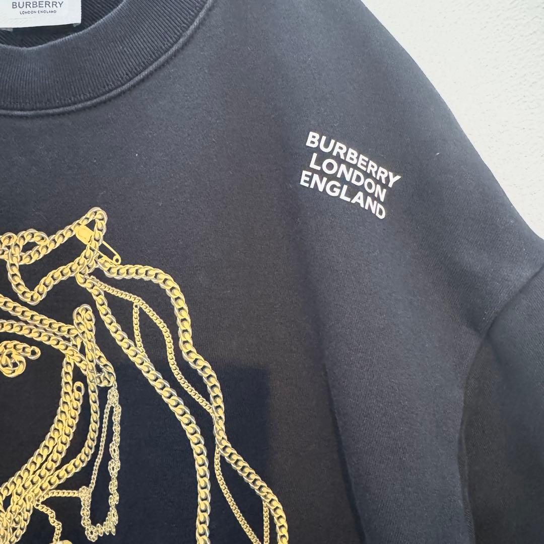 【美品】BURBERRY ユニコーンチェーン スウェット 上品デザイン
