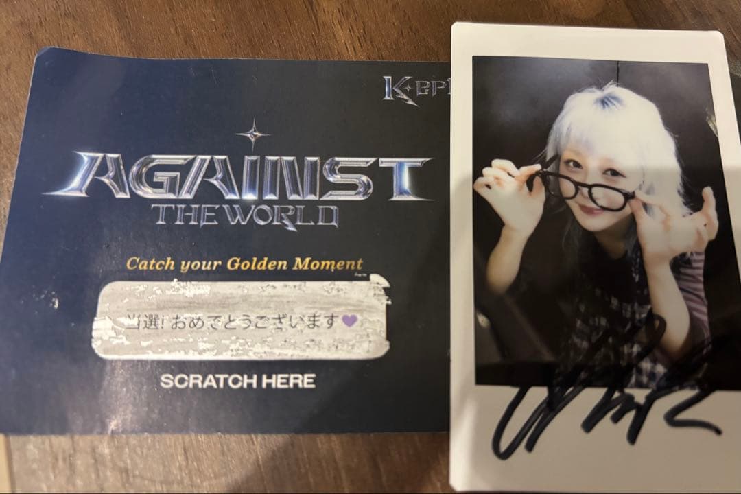 【Kep1er /KCONJAPAN2025】 江崎ひかる　直筆サイン入りチェキ