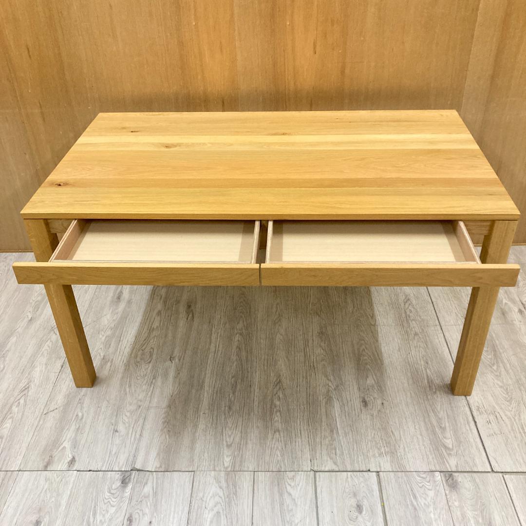 無印良品　ダイニングテーブル　オーク材　天然木　140ｃｍ