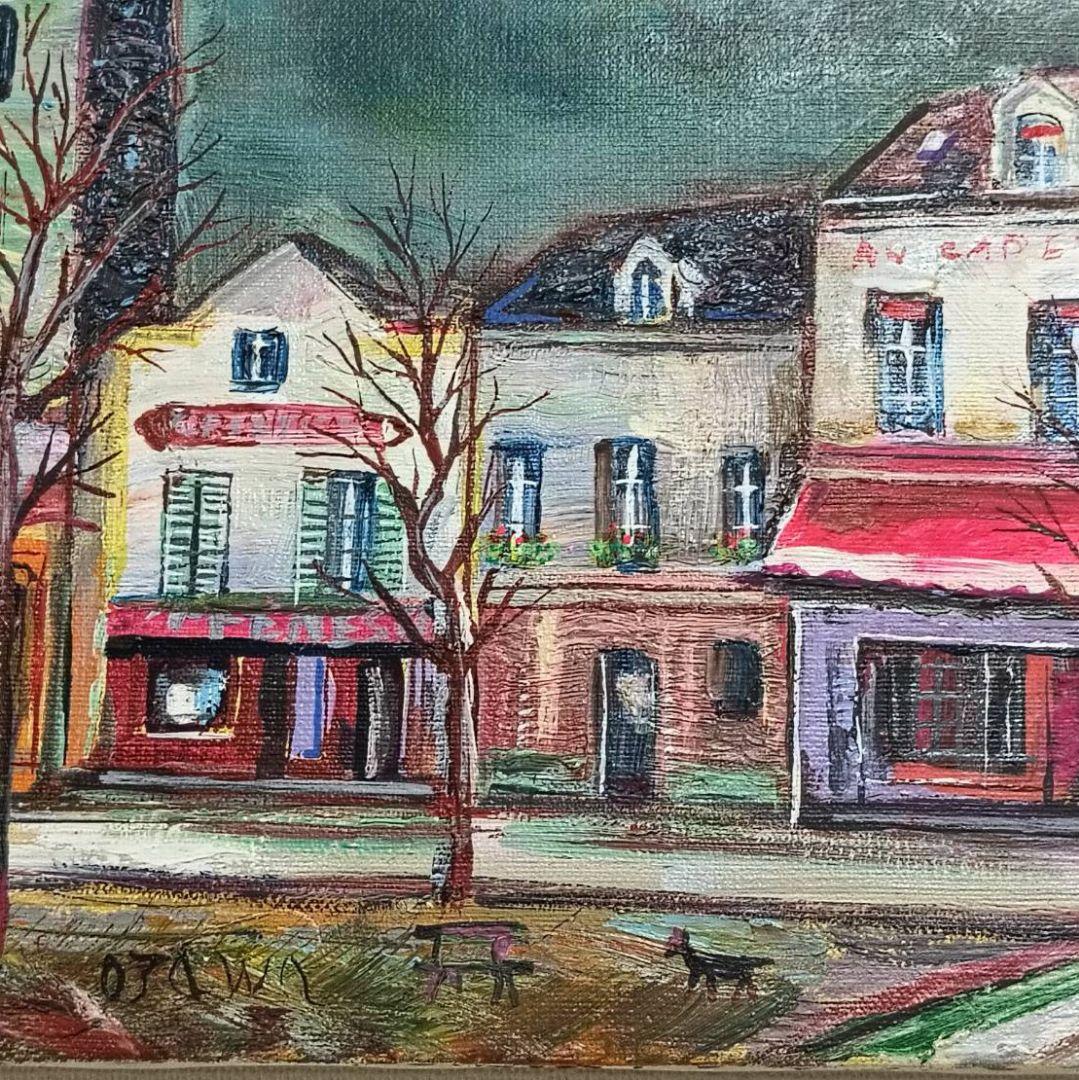 小澤勇寿郎　テアトル広場　美品の油絵です