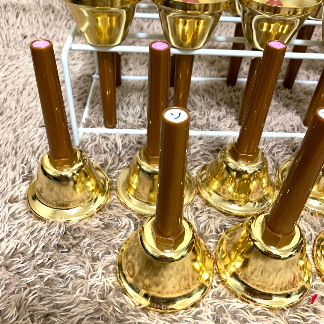 美品 ウチダミュージックベル27音 ゴールド 純正ケース付