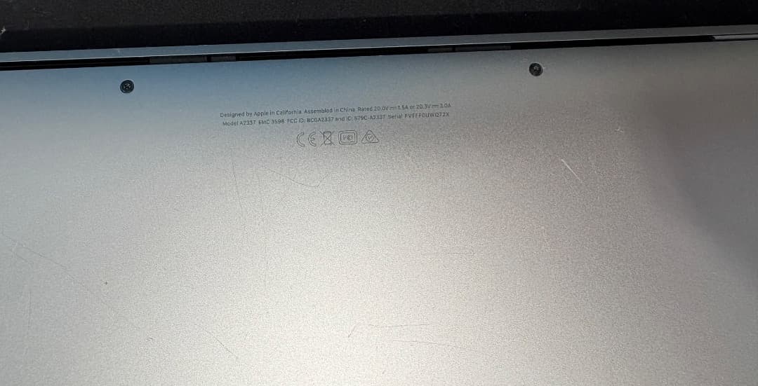 M1 MacBook Air 2020 メモリ：16GB 1TB 英語配列