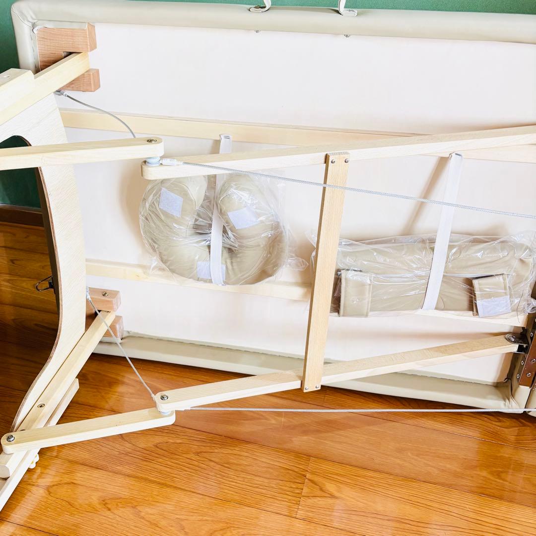 折りたたみベッド リクライニング機能付き ベージュ