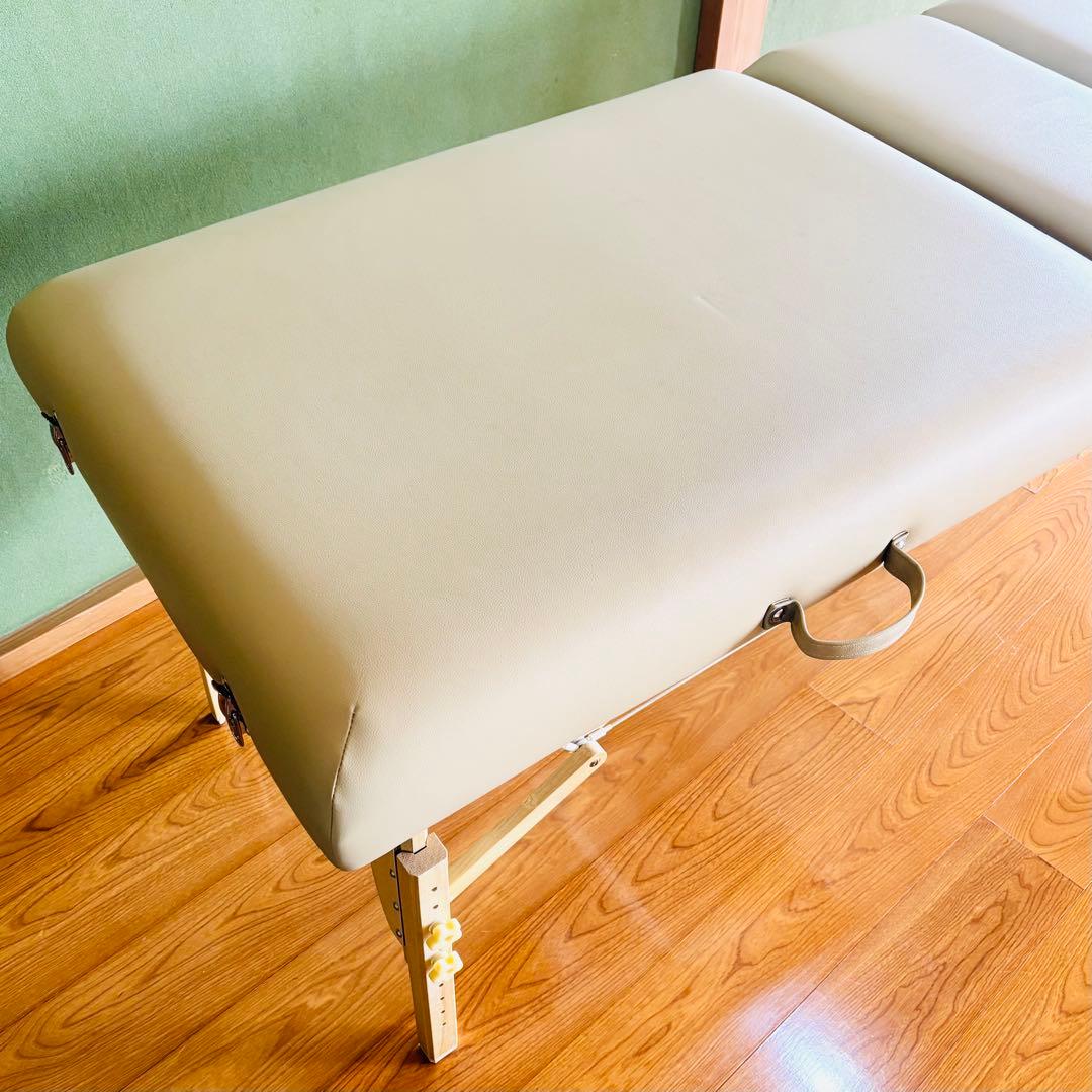折りたたみベッド リクライニング機能付き ベージュ