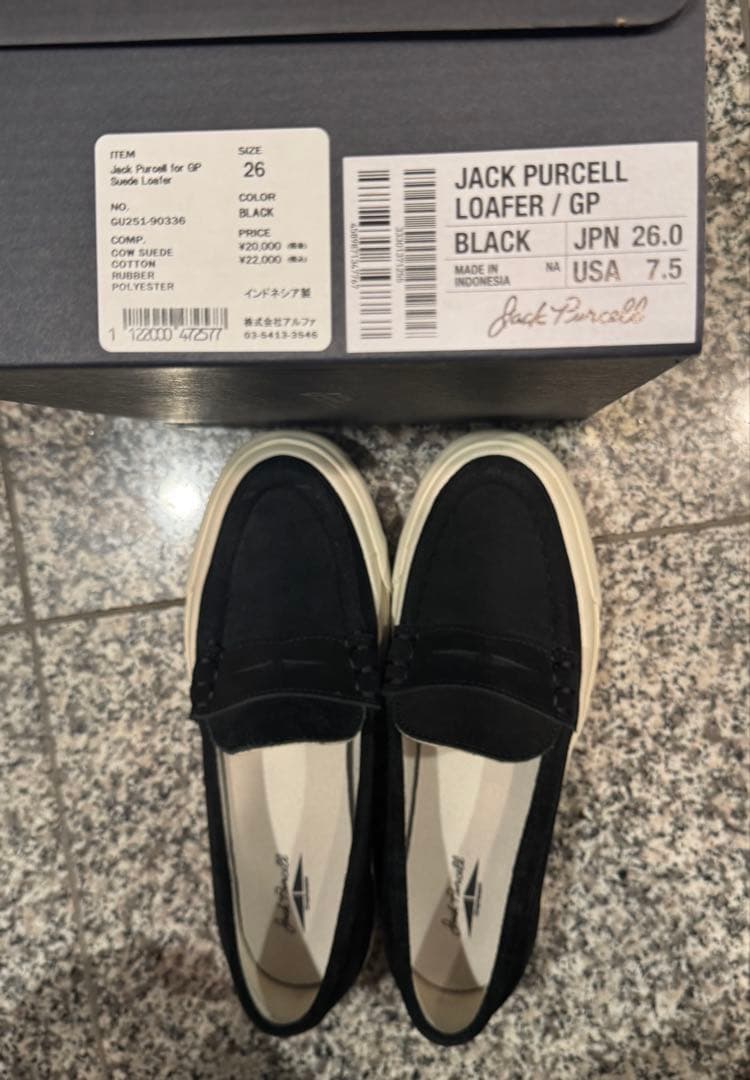 Jack Purcell Loafer / GP ブラック 26.0