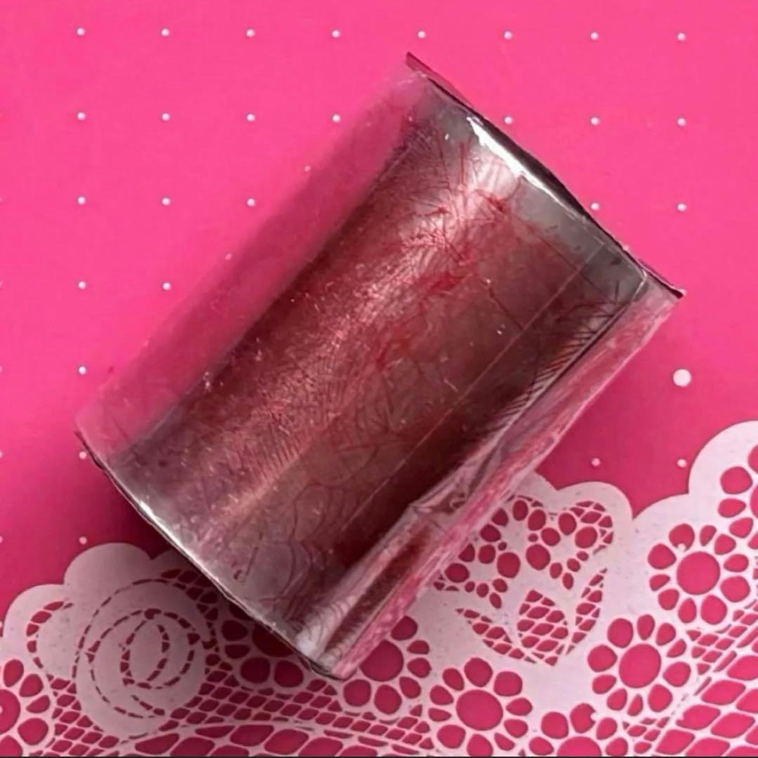 镭射红 6cm×5m 蜘蛛网 海外マスキングテープ　海外マステ　蜘蛛の巣