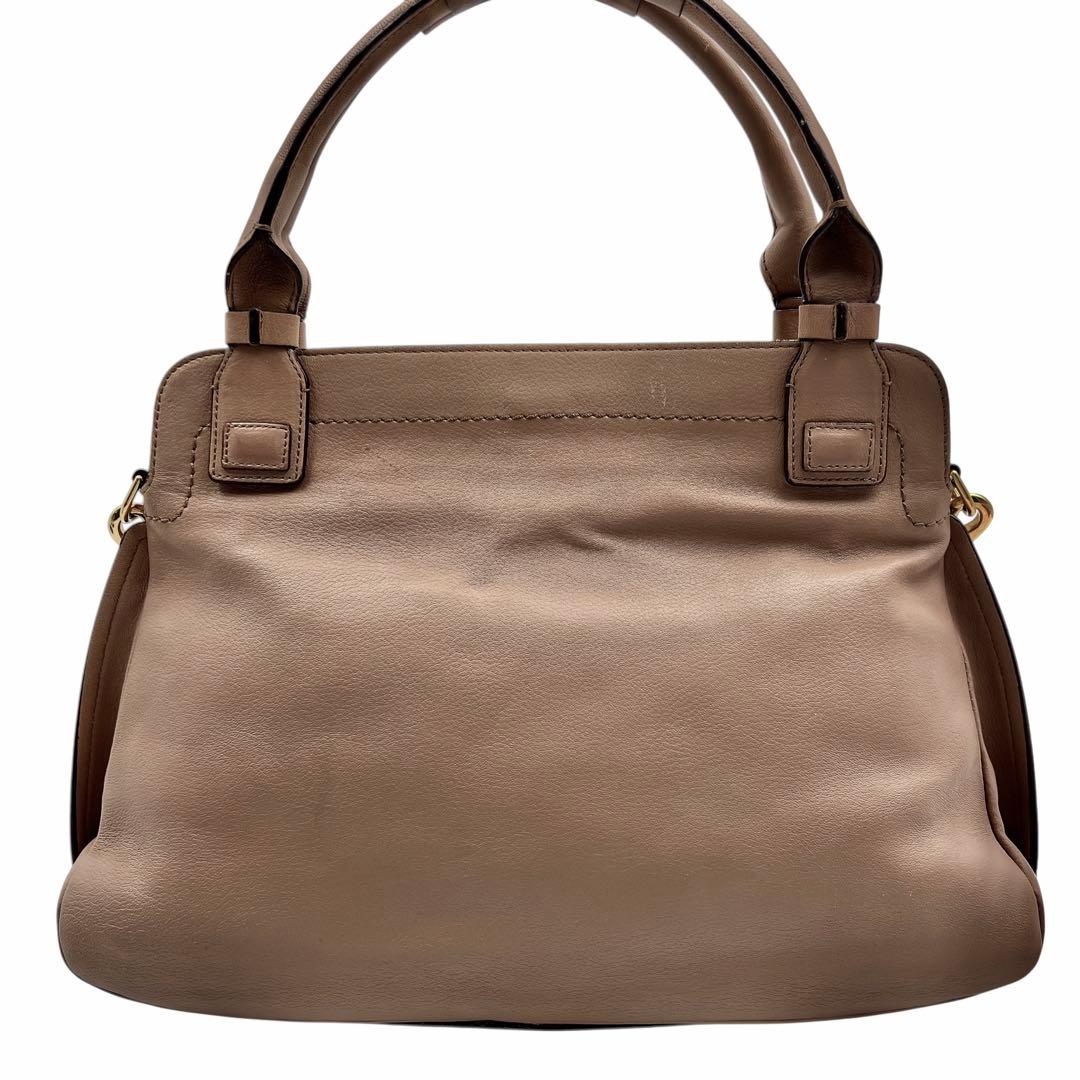 専用　Chloé マーガレット ピンクベージュ 2wayバッグ 9172