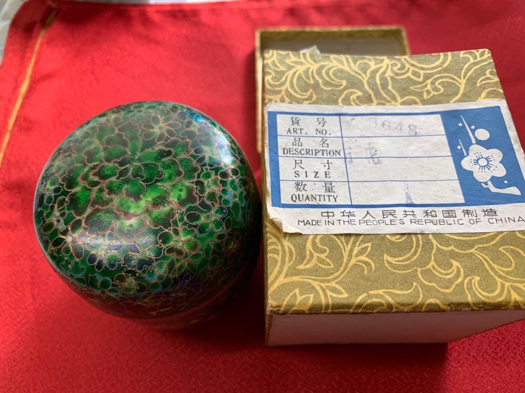 七宝焼棗　景泰藍