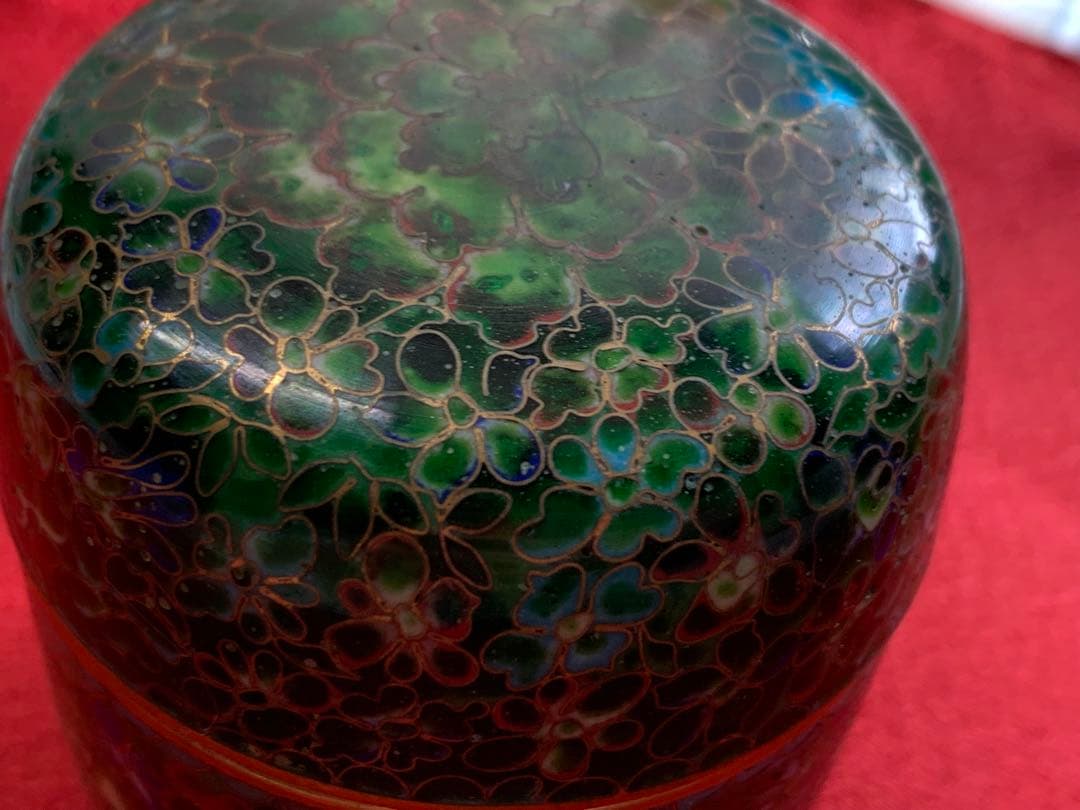 七宝焼棗　景泰藍