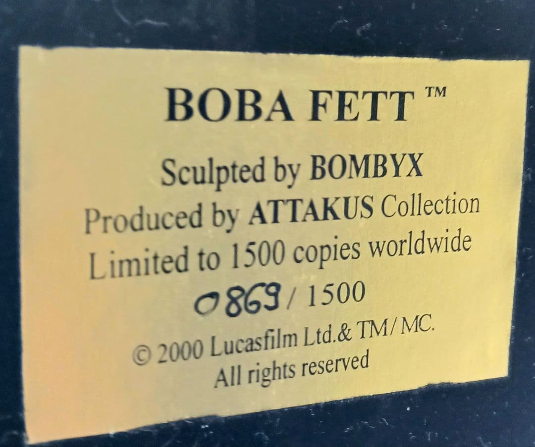 200体限定 アタカス スターウォーズ ボバ・フェット スタチュー フィギュア