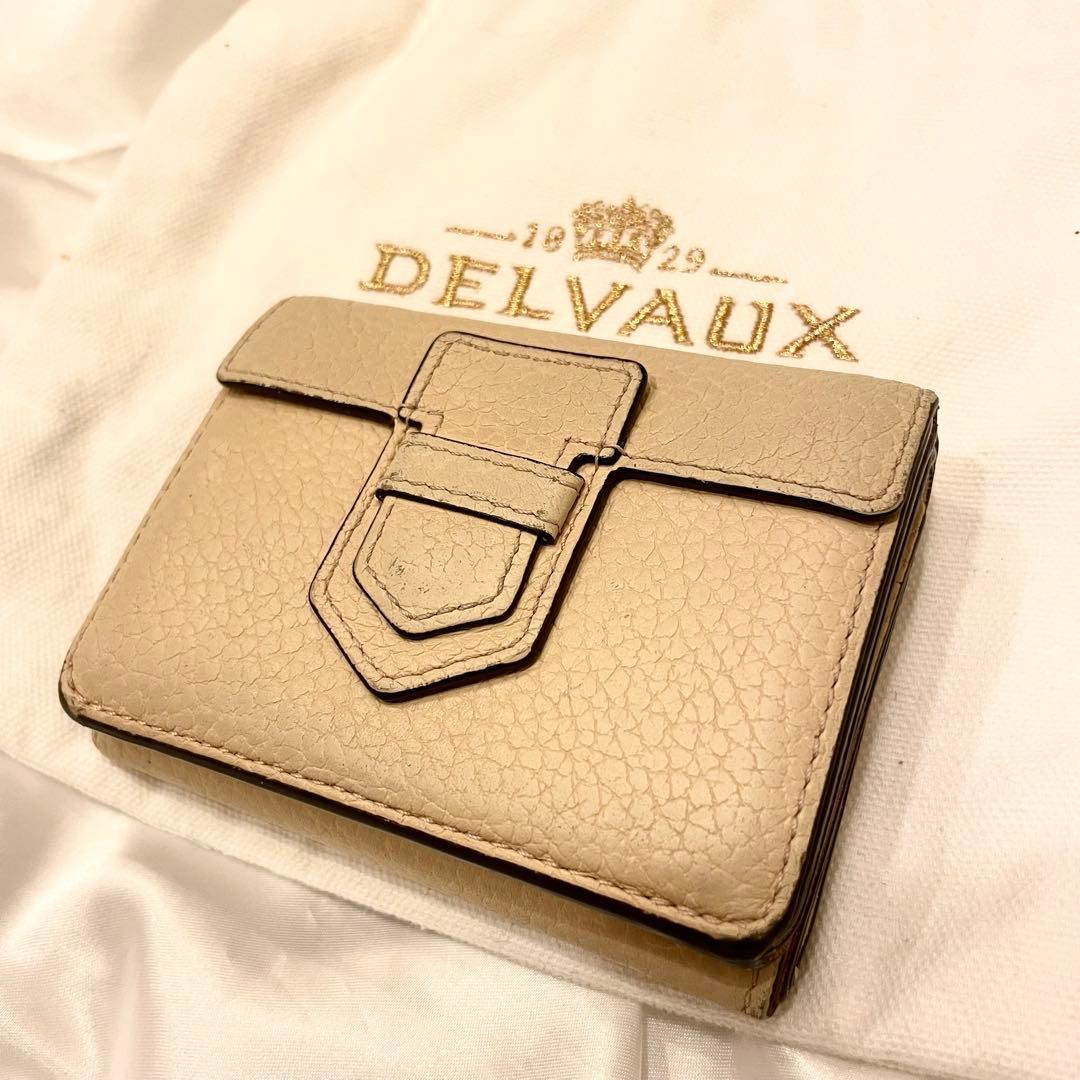 【良品】現行モデル DELVAUXデルヴォー　3つ折財布 レザー