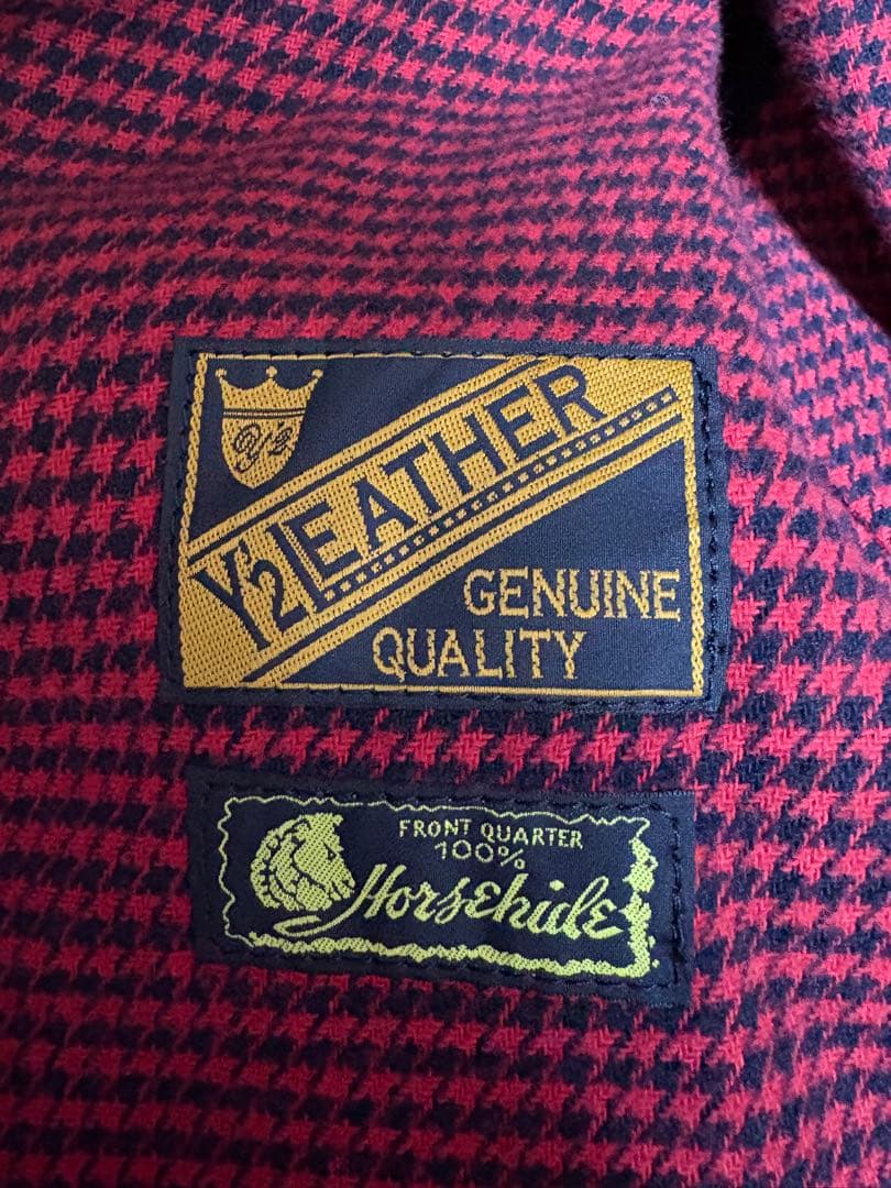 Y’2レザー　ユニオンジャップ　レザージャケット