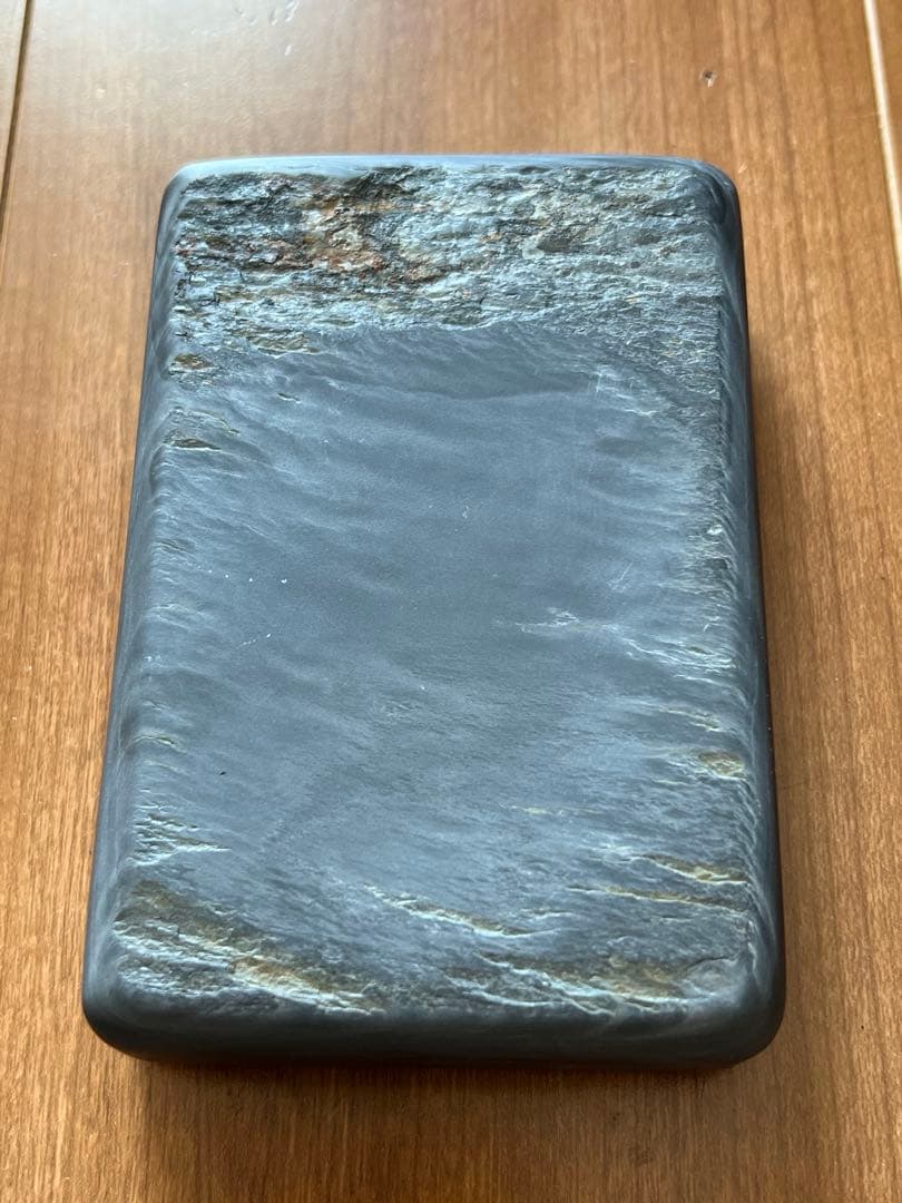 極品 歙州金花水波羅文硯