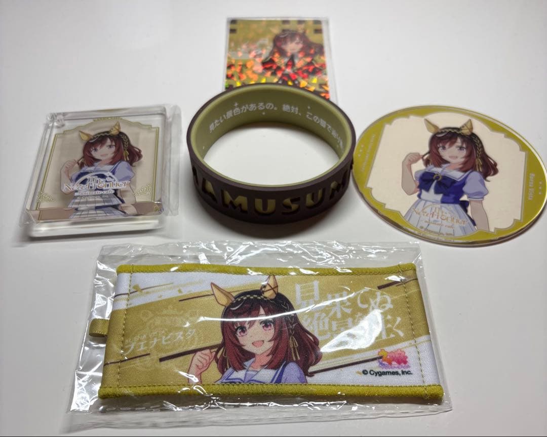 ウマ娘ブエナビスタ　ミニ応援タオル　シリコンバンド　コロッタ　アクリルコースター