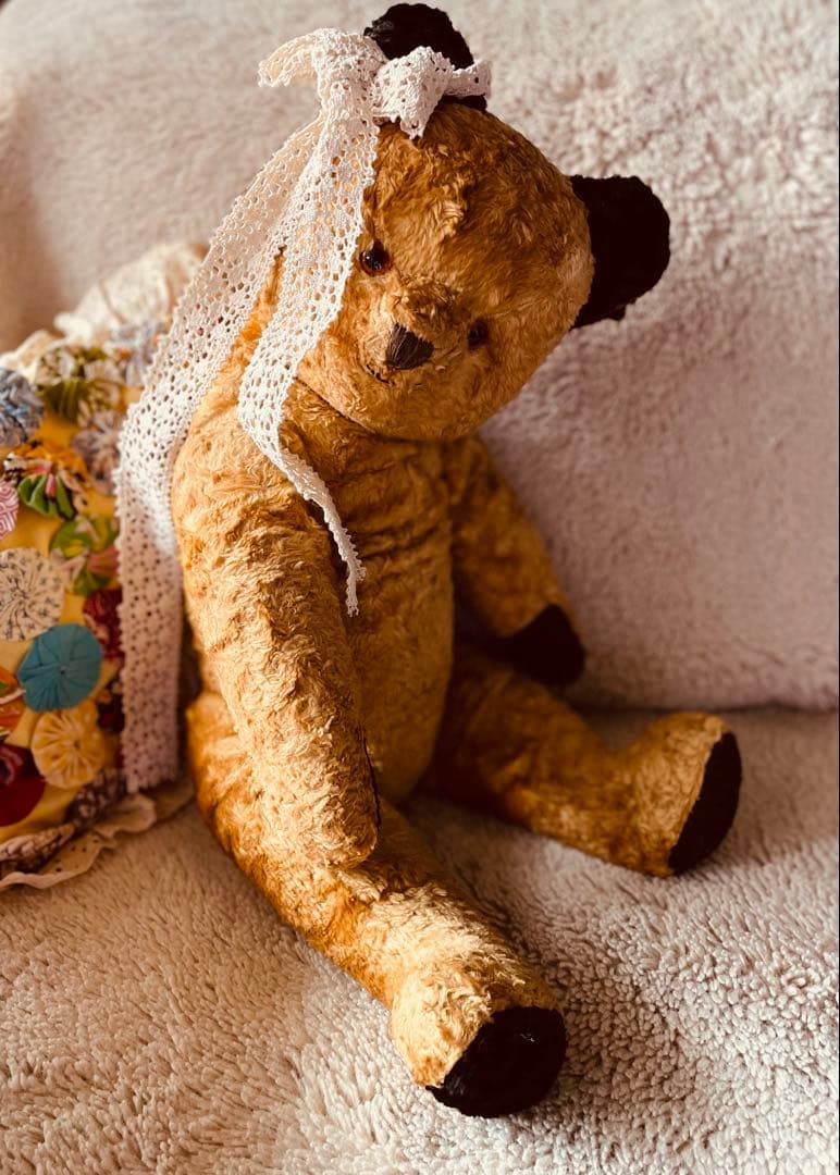 +..。*大きなスーティーベア　ヴィンテージ ベア　アンティークベア..。*゜+