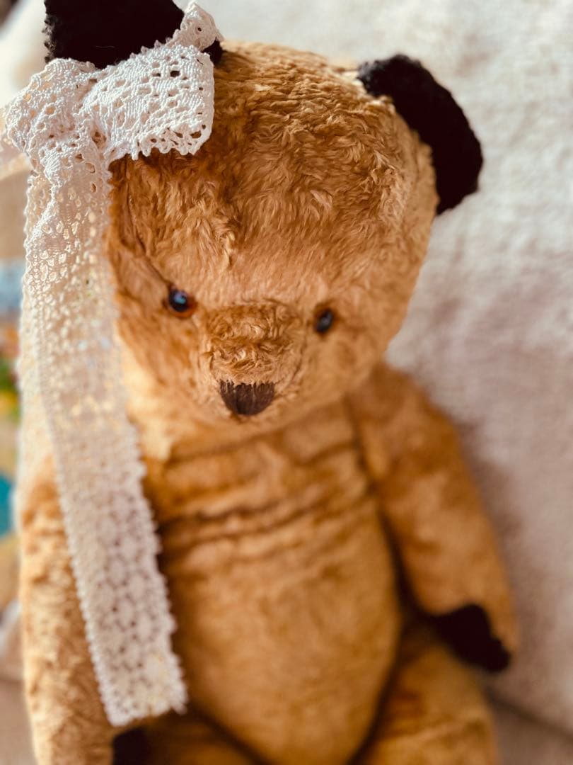 +..。*大きなスーティーベア　ヴィンテージ ベア　アンティークベア..。*゜+