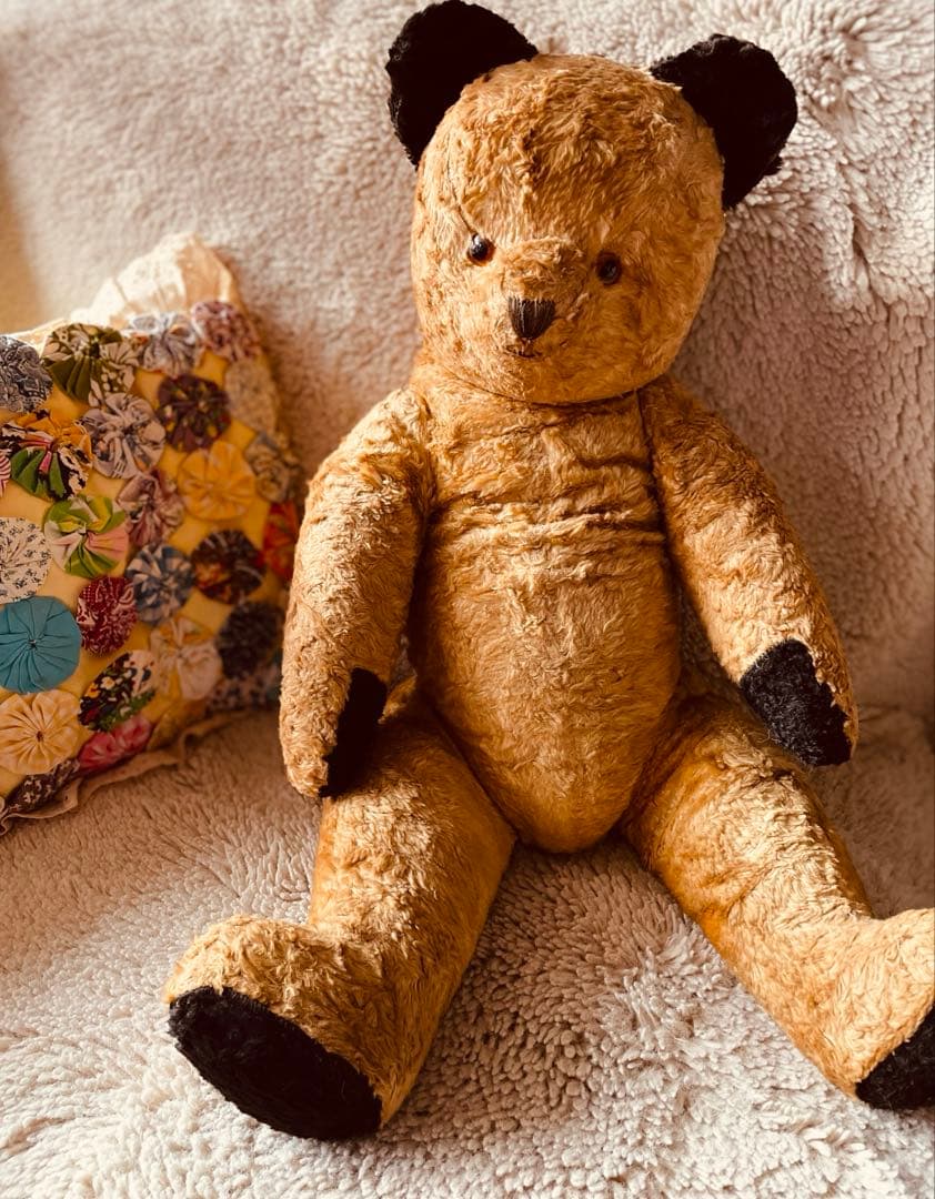 +..。*大きなスーティーベア　ヴィンテージ ベア　アンティークベア..。*゜+