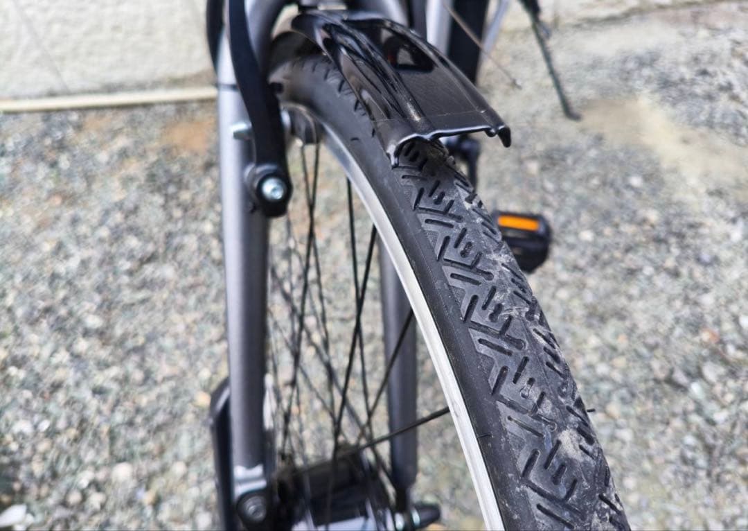 ブリヂストン　電動アシスト自転車 グレー 27インチ