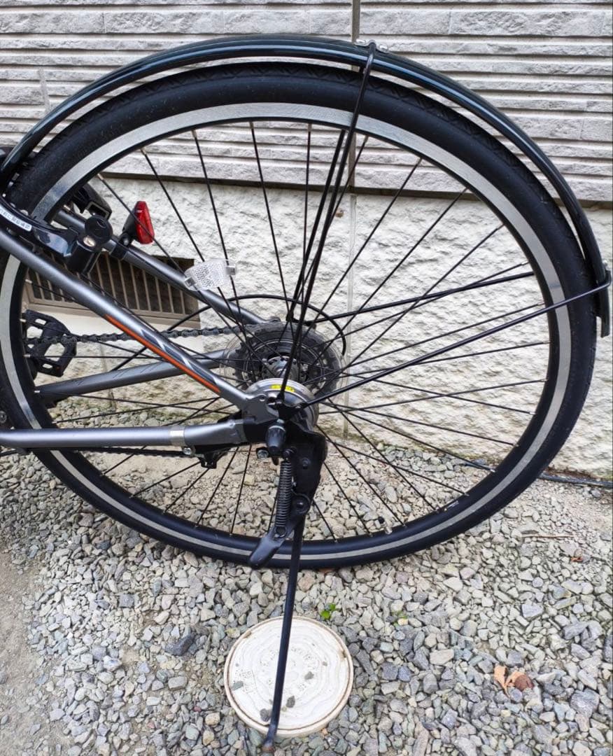 ブリヂストン　電動アシスト自転車 グレー 27インチ