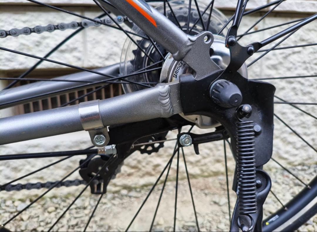 ブリヂストン　電動アシスト自転車 グレー 27インチ