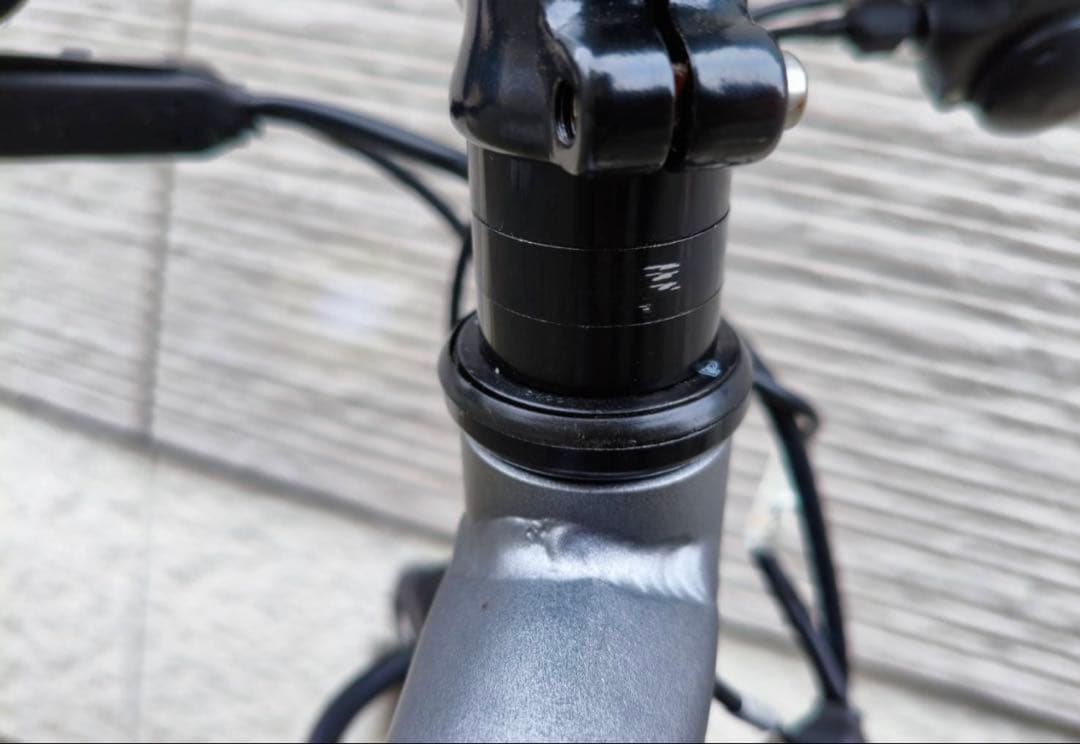 ブリヂストン　電動アシスト自転車 グレー 27インチ