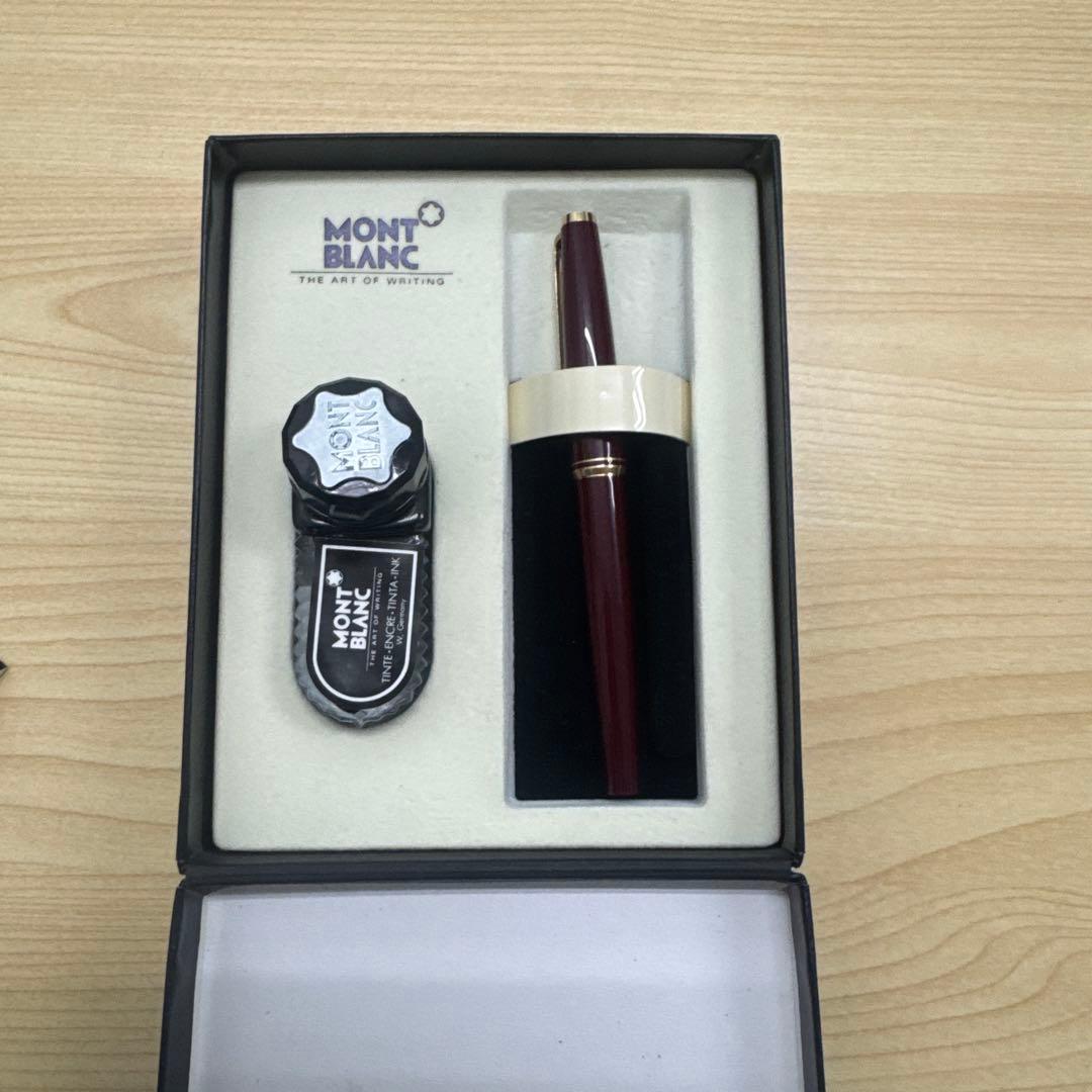 MONT BLANC バーガンディ 万年筆 14金 ペン先