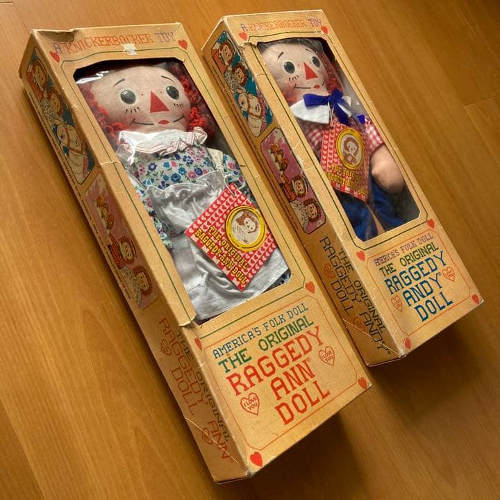 貴重　超激レア　ラガディ　ヴィンテージ　めちゃくちゃ可愛いアンとアンディ　箱入り