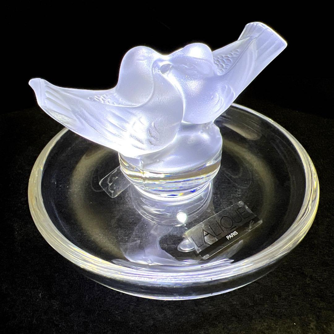 ラリック　リングトレー　横幅約9.5㎝　東Y7-1128☆1F