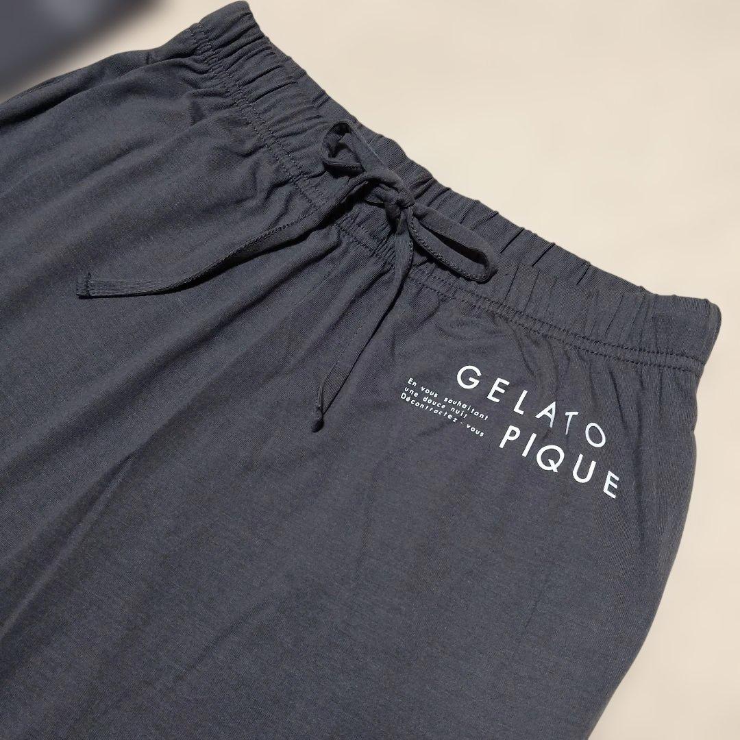 【新品未使用】ジェラートピケ ルームウェア 長袖 上下 3点セット ダークグレー