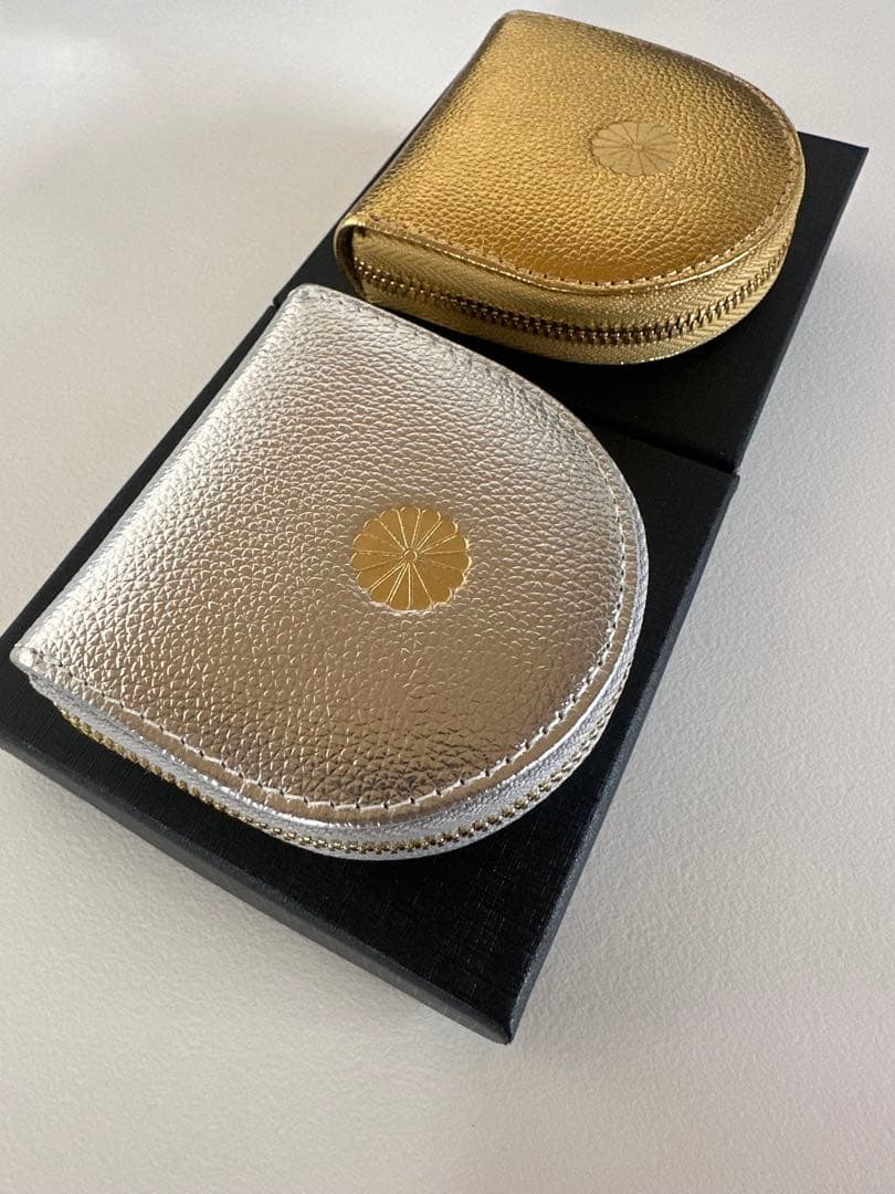 皇居　財布　ケース　小銭入れ　新品未使用　ゴールド　シルバー　セット