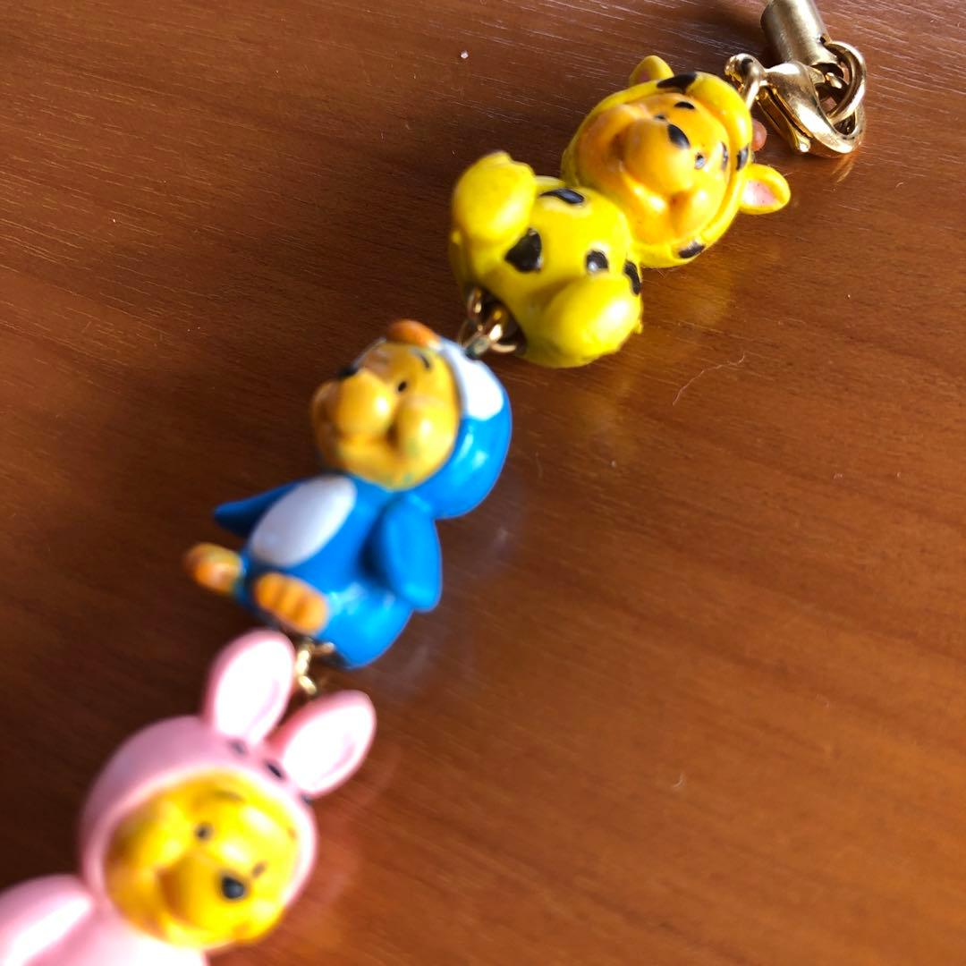 根付け　くまのプーさん（アニマル着ぐるみ）【５連セット】