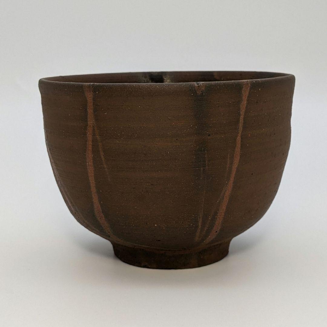 岡山県重要無形文化財 浦上善次 備前焼 緋襷茶盌 共箱 抹茶碗 抹茶茶碗 茶道具