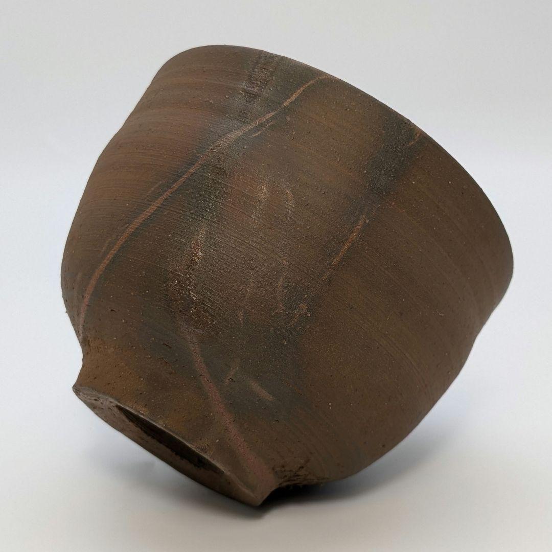 岡山県重要無形文化財 浦上善次 備前焼 緋襷茶盌 共箱 抹茶碗 抹茶茶碗 茶道具