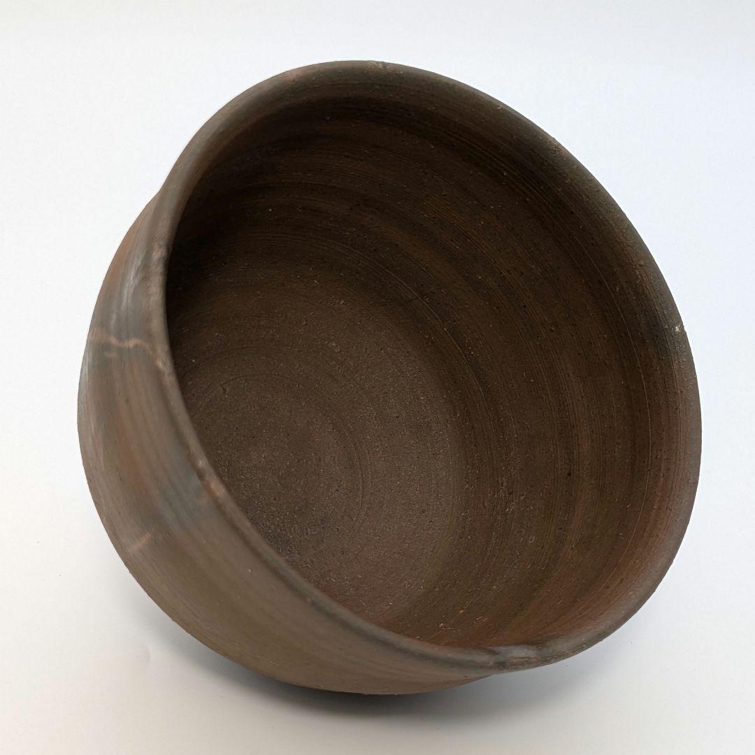 岡山県重要無形文化財 浦上善次 備前焼 緋襷茶盌 共箱 抹茶碗 抹茶茶碗 茶道具