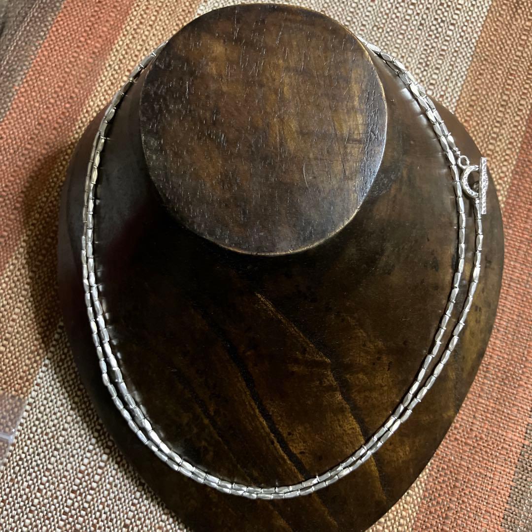 カレンシルバー　ロングネックレス94cm