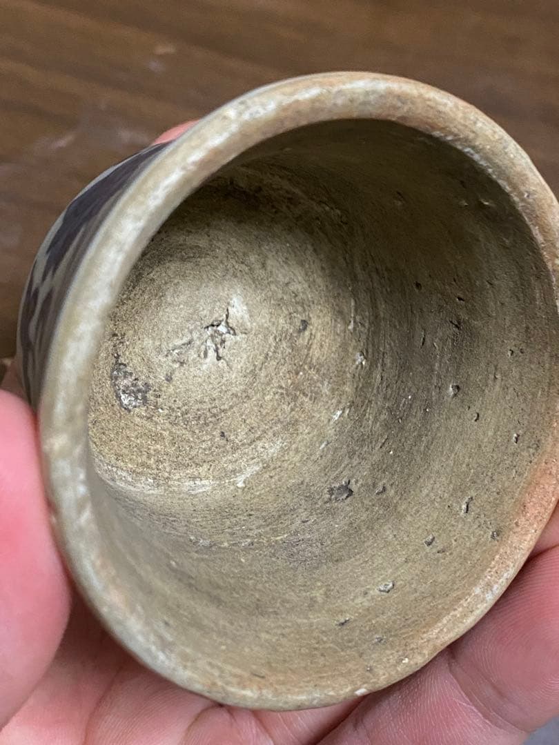 清時代　青花梅瓶　蓋付　中国美術　骨董品