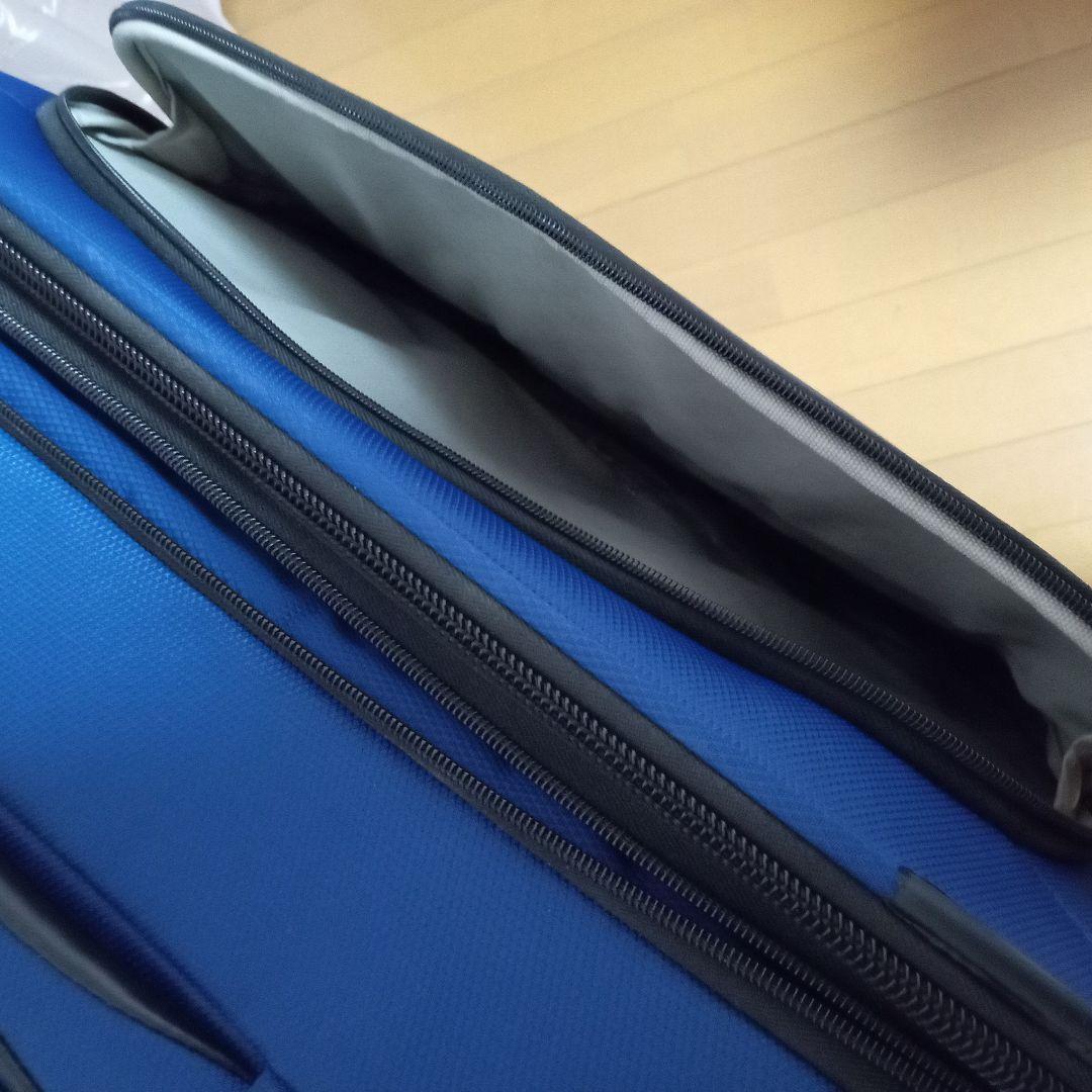 サムソナイト 大型 4輪 布製 スーツケース 青 黒 キャリーケース