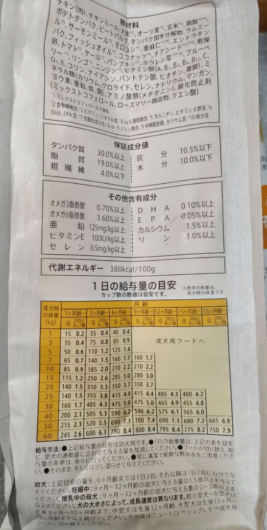 ニュートロ シュプレモ 子犬用 3kg×2袋