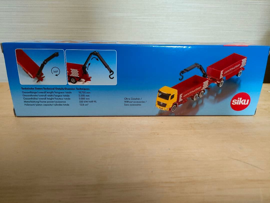 【SK1797】Siku Baustoff-LKW mit Anhänger