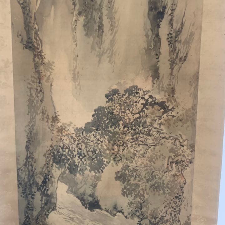 幕末の平安四名家　塩川文麟　四条派　山水画　掛軸