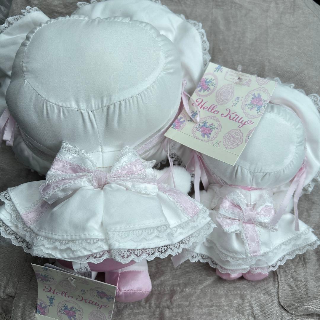 ハローキティ ぬいぐるみ（ホワイトフリル）