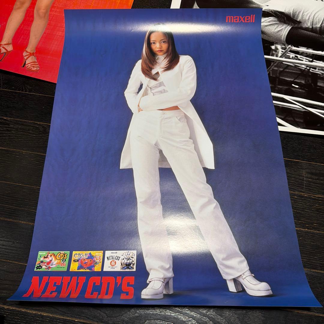安室奈美恵　12枚　A2サイズ　ポスター　当時品　マクセル　非売品
