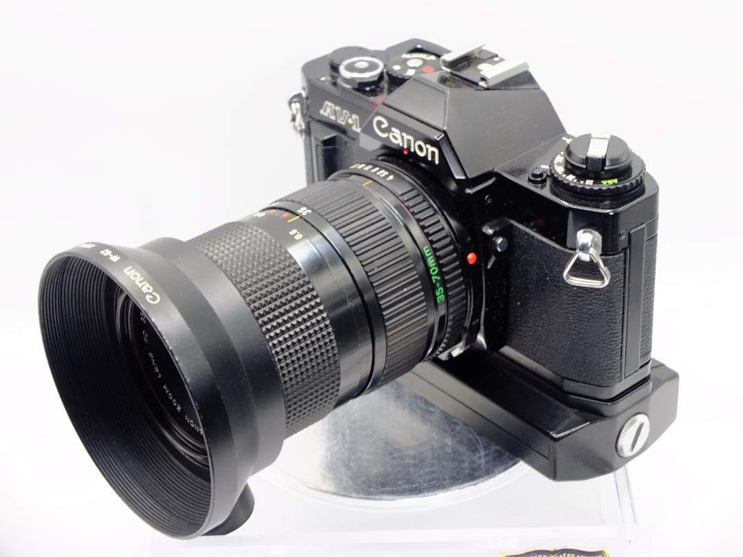 【実写確認済整備品】キャノンAV-1ブラック／ニューFD35-70mmf4付
